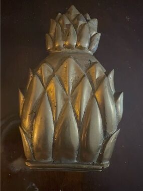 Gold Pineapple brass door knocker - Decorative Home Accent